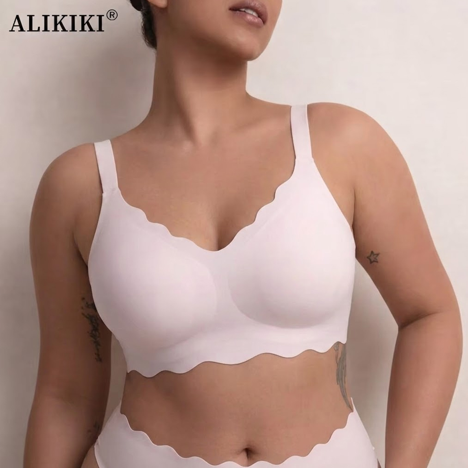 Bralette Wireless Soft - บราไร้สายแบบไร้ตะเข็บ รองรับทรงดี ยกกระชับ สวมใส่สบาย ไม่มีโครง บราเต็มตัวแบบเสื้อยืด