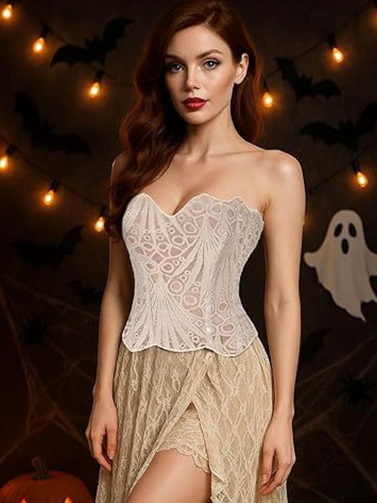 เสื้อครอปคอร์เซ็ทลูกไม้สำหรับผ - Cami Top Lace บทวิจารณ์และราคา