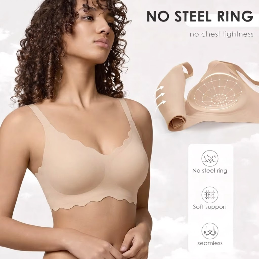 บราไร้สายแบบไร้ตะเข็บ รองรับทร - Bralette Wireless Soft บทวิจารณ์และราคา