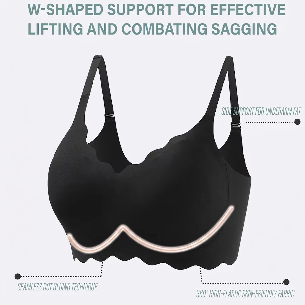บราไร้สายแบบไร้ตะเข็บ รองรับทร - Bralette Wireless Soft บทวิจารณ์และราคา