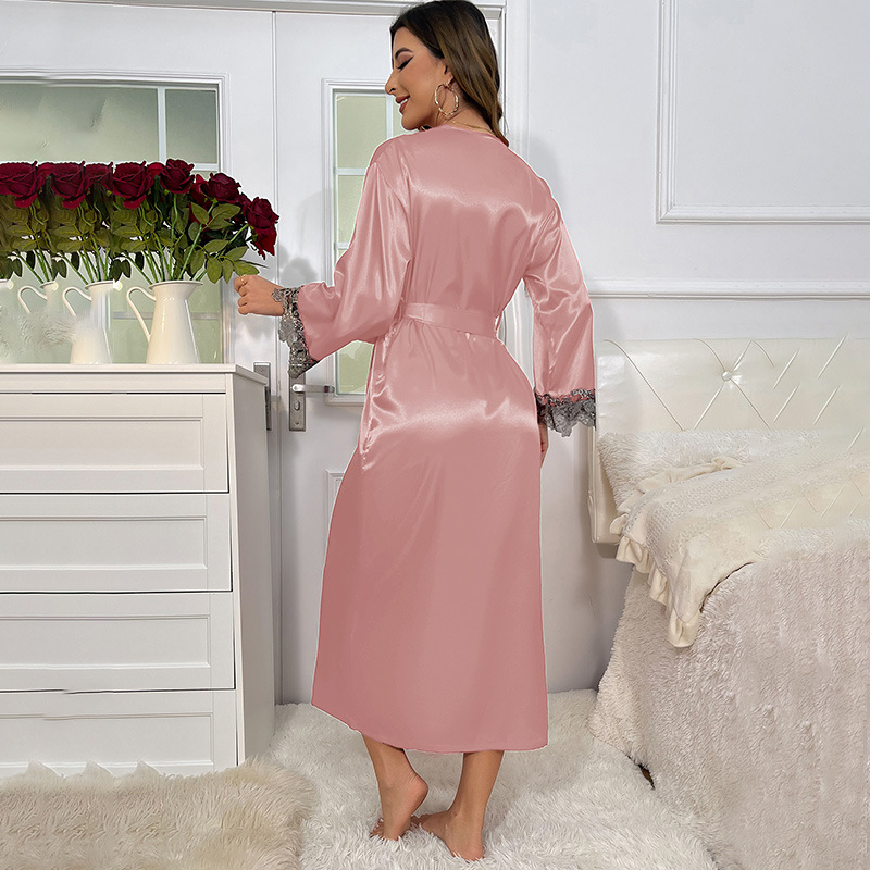 ชุดเดรสสายเดี่ยวและเสื้อคลุมสำ - Robe Silk Women บทวิจารณ์และราคา
