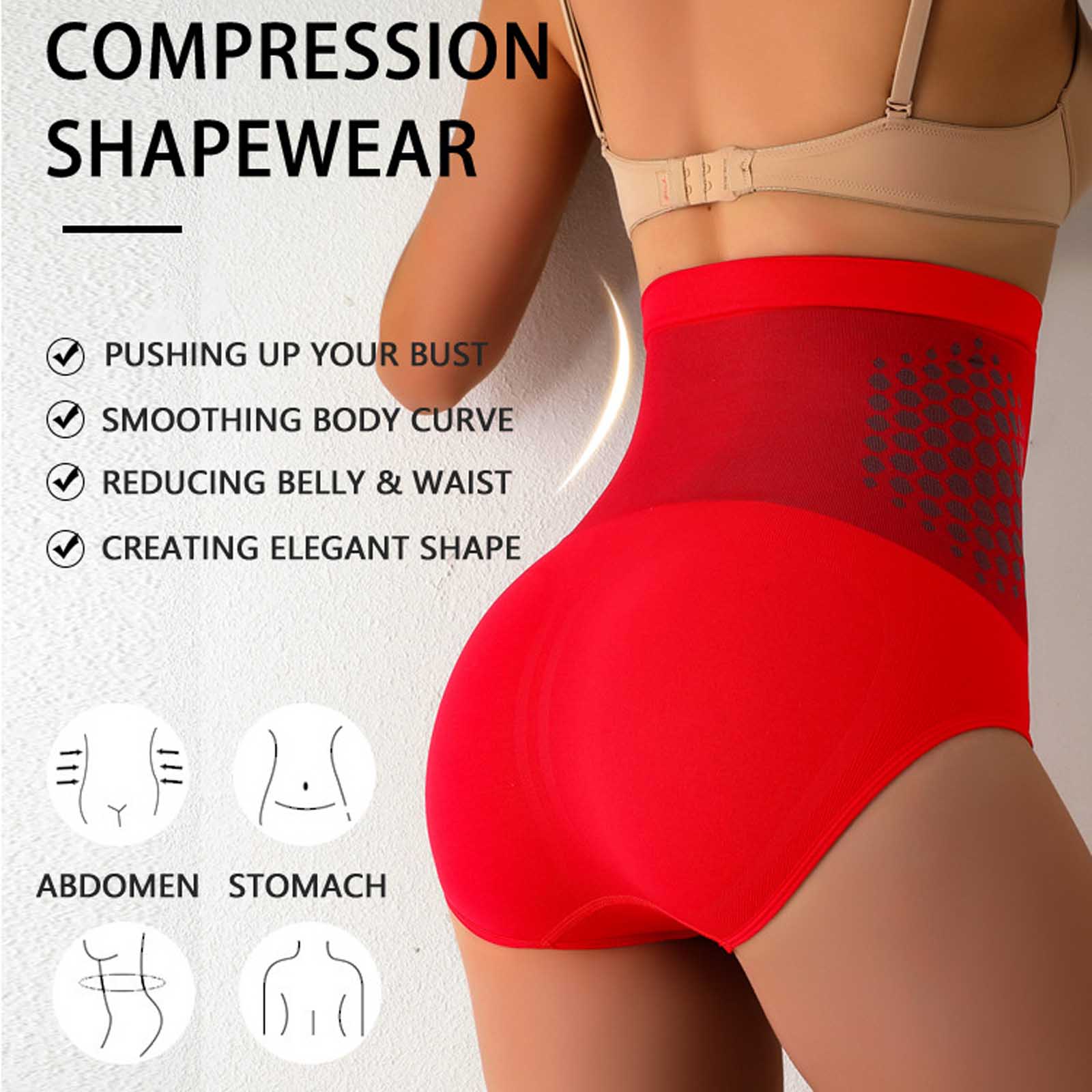 กางเกงในกระชับสัดส่วนเอวสูง ไร - Seamless Underwear Women บทวิจารณ์และราคา